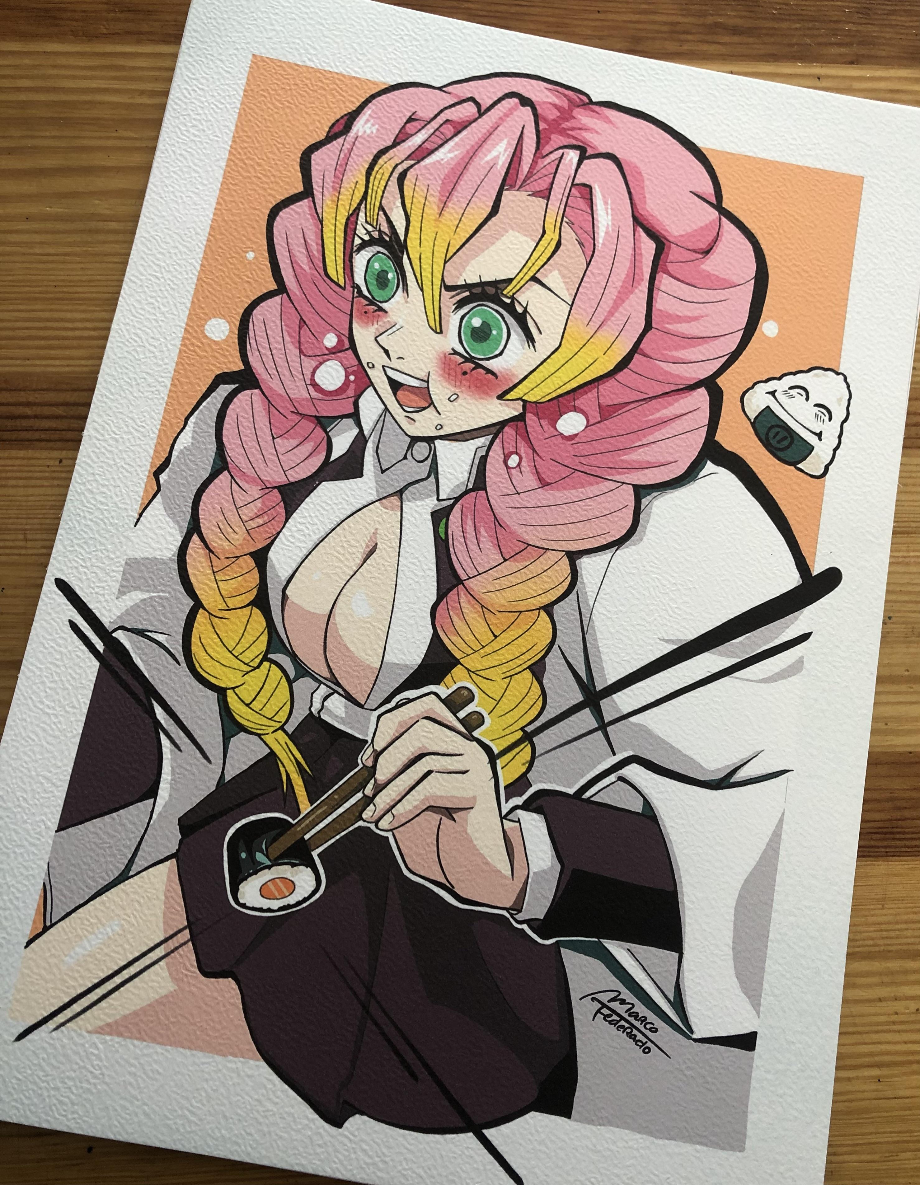 Mitsuri Kimetsu no yaiba PRINT-Marco Federado