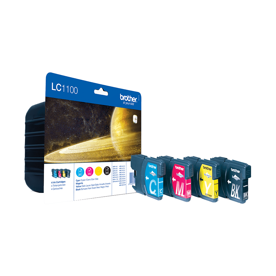 LC1100VALBP Pack de 4 tinteiros de tinta (BK/C/M/Y)