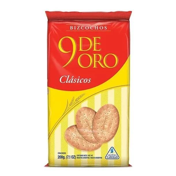 Bizcochos salados 9 de Oro x 200gr