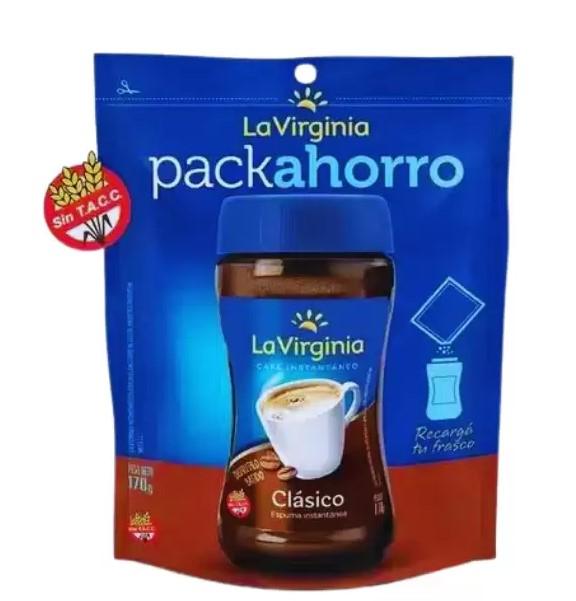 Cafe Instantaneo Clásico  - La Virginia- Pack Ahorro x 170 g