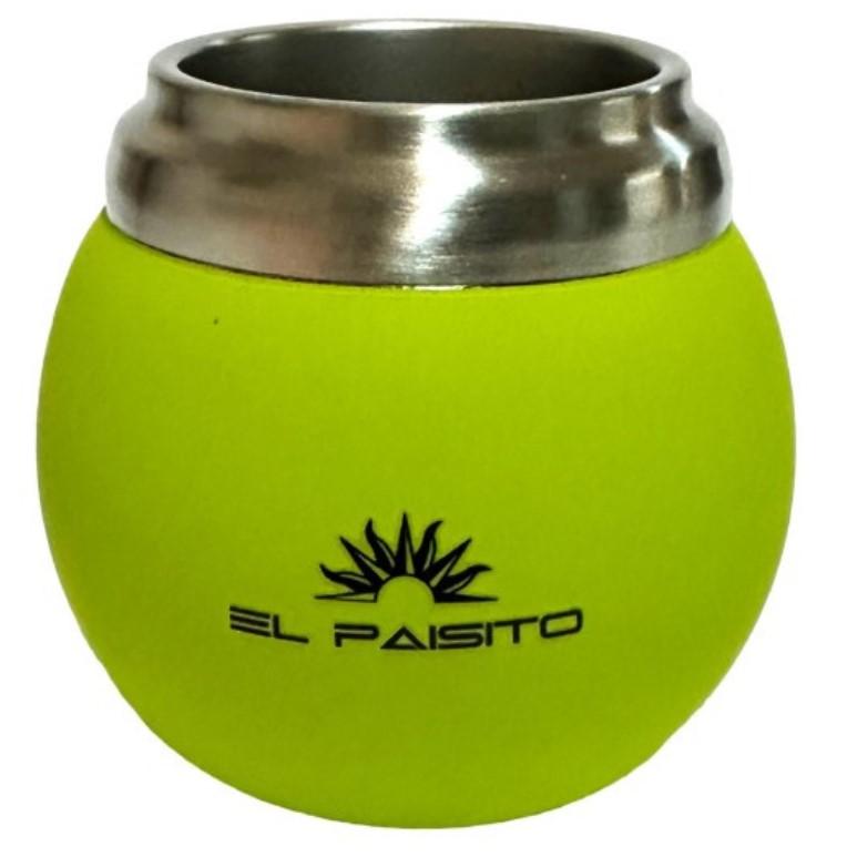 Mate Bola ´El Paisito´ acero inox. y goma - Color Pistacho - 150ml