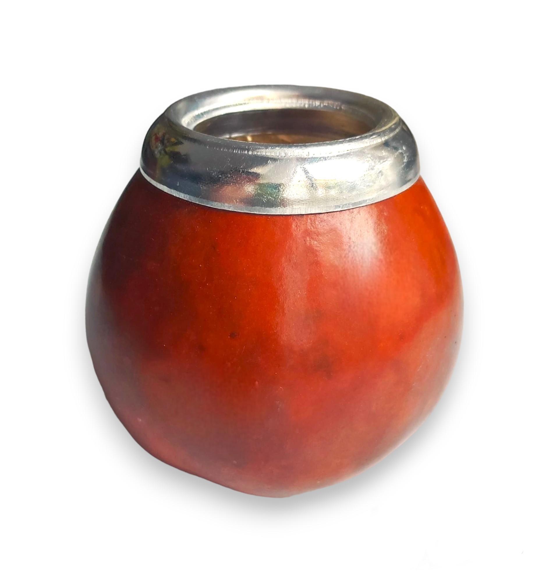 Mate Calabaza Marron con virola 