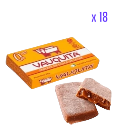 Tableta de Dulce de Leche Vauquita 25Gr x 18 uds.