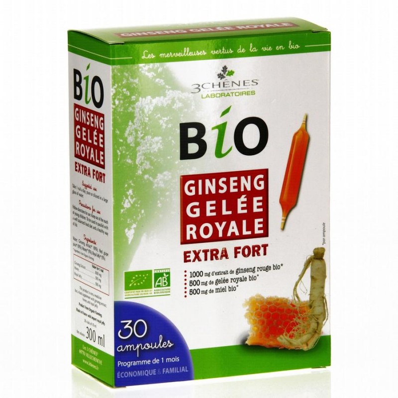 Bio Ginseng + Geleia Real 30 ampolas 