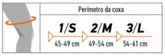 Coxa Elástica Preta - Orliman Sport