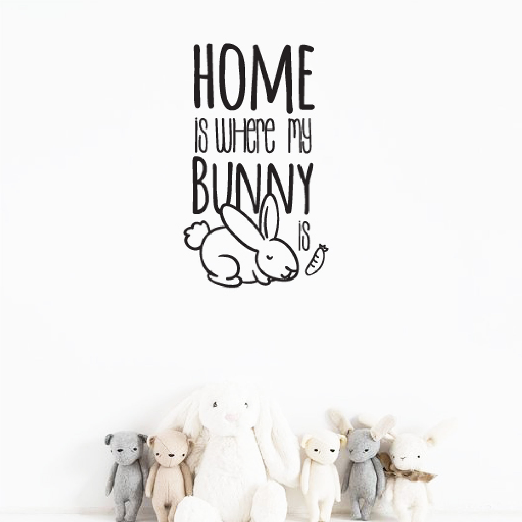 Home is where my bunny - branco