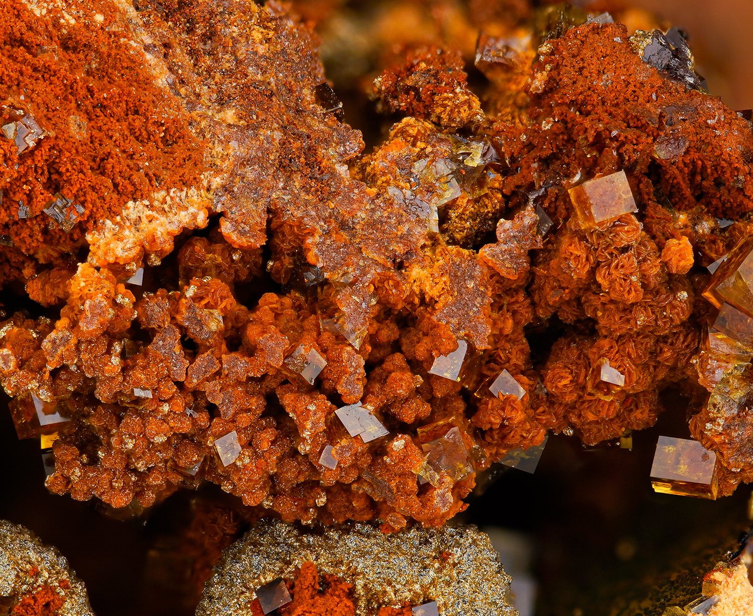 Pharmacosiderite and arseniosiderite - Hilarion Mine