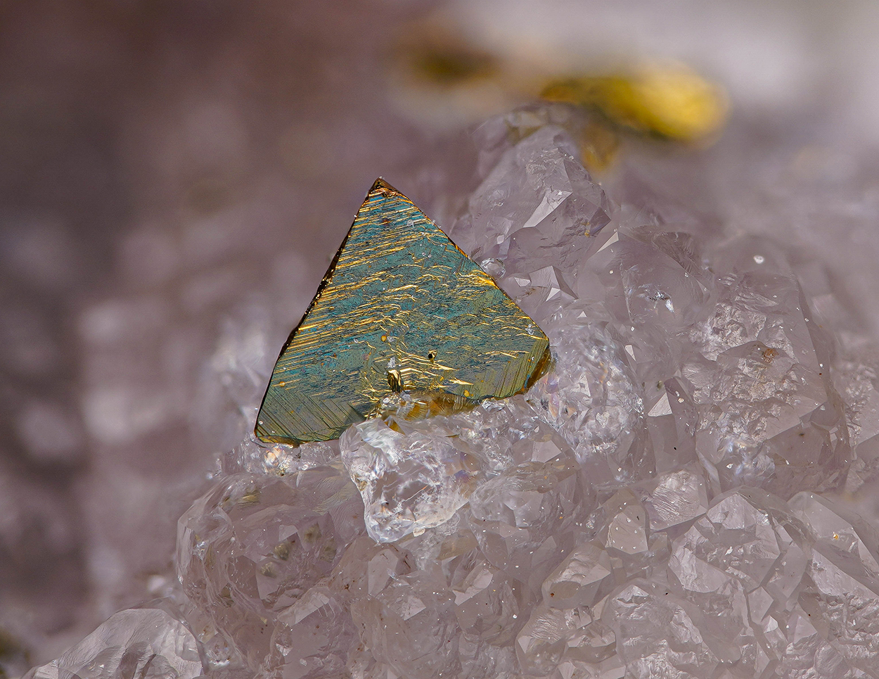 Chalcopyrite and fluorite - Detzeln