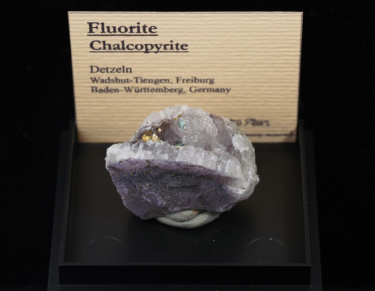 Chalcopyrite and fluorite - Detzeln