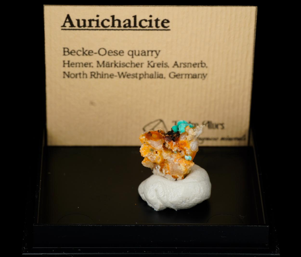 Aurichalcite - Becke-Oese Quarry