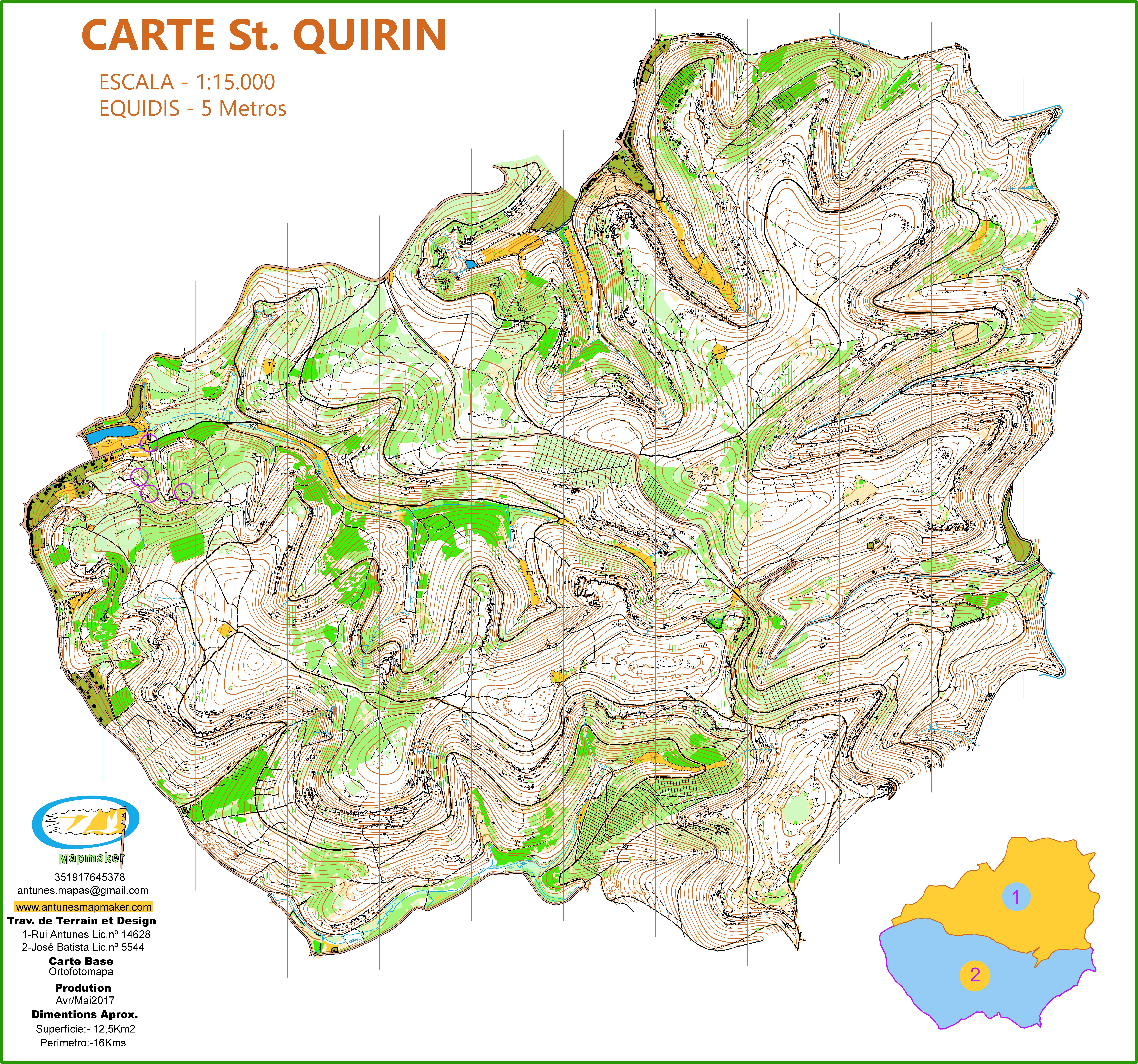 (210) - St.Quirin Map - France April / May2017