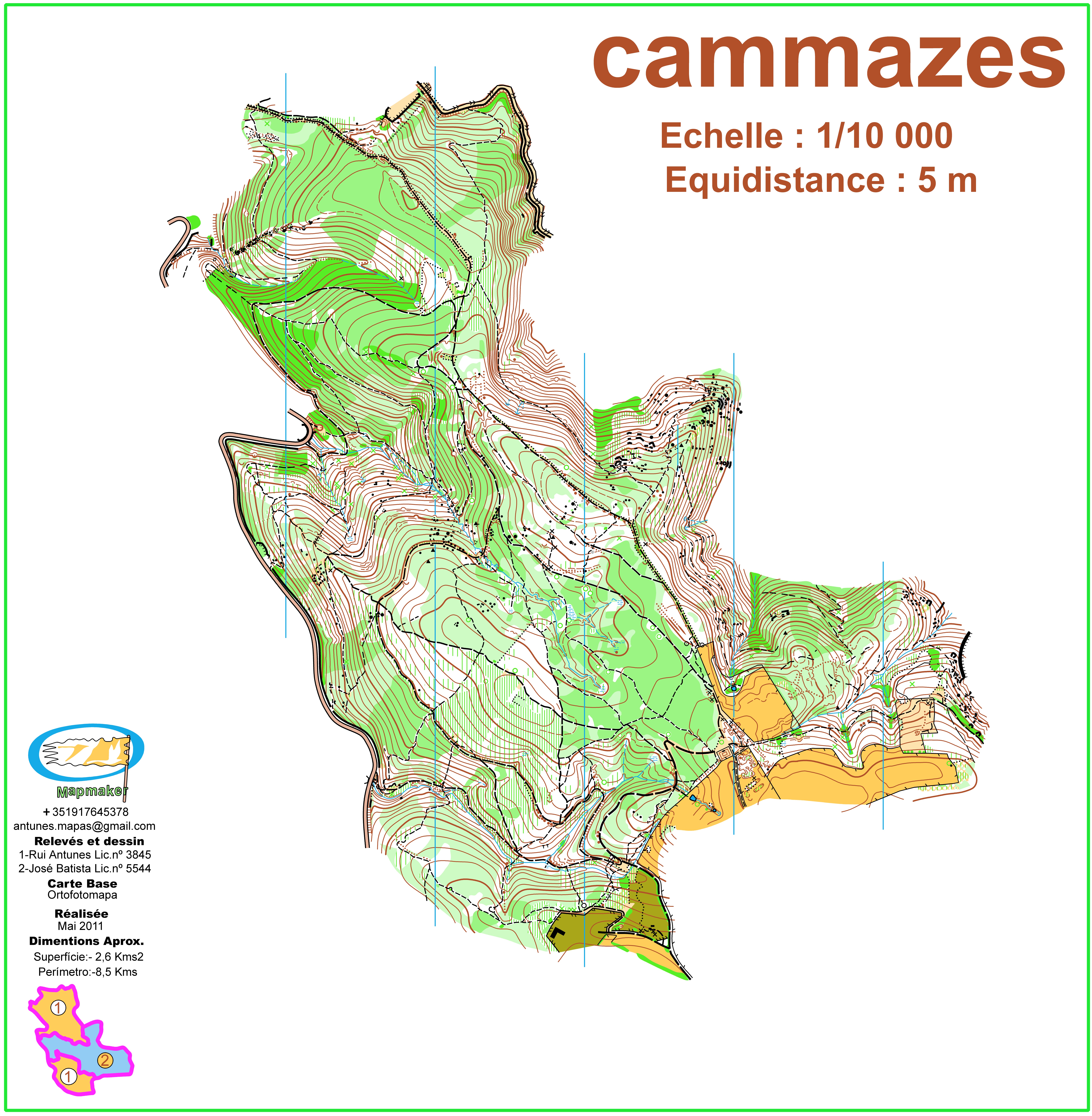 (120) - Camazes Map - FranceMay2011