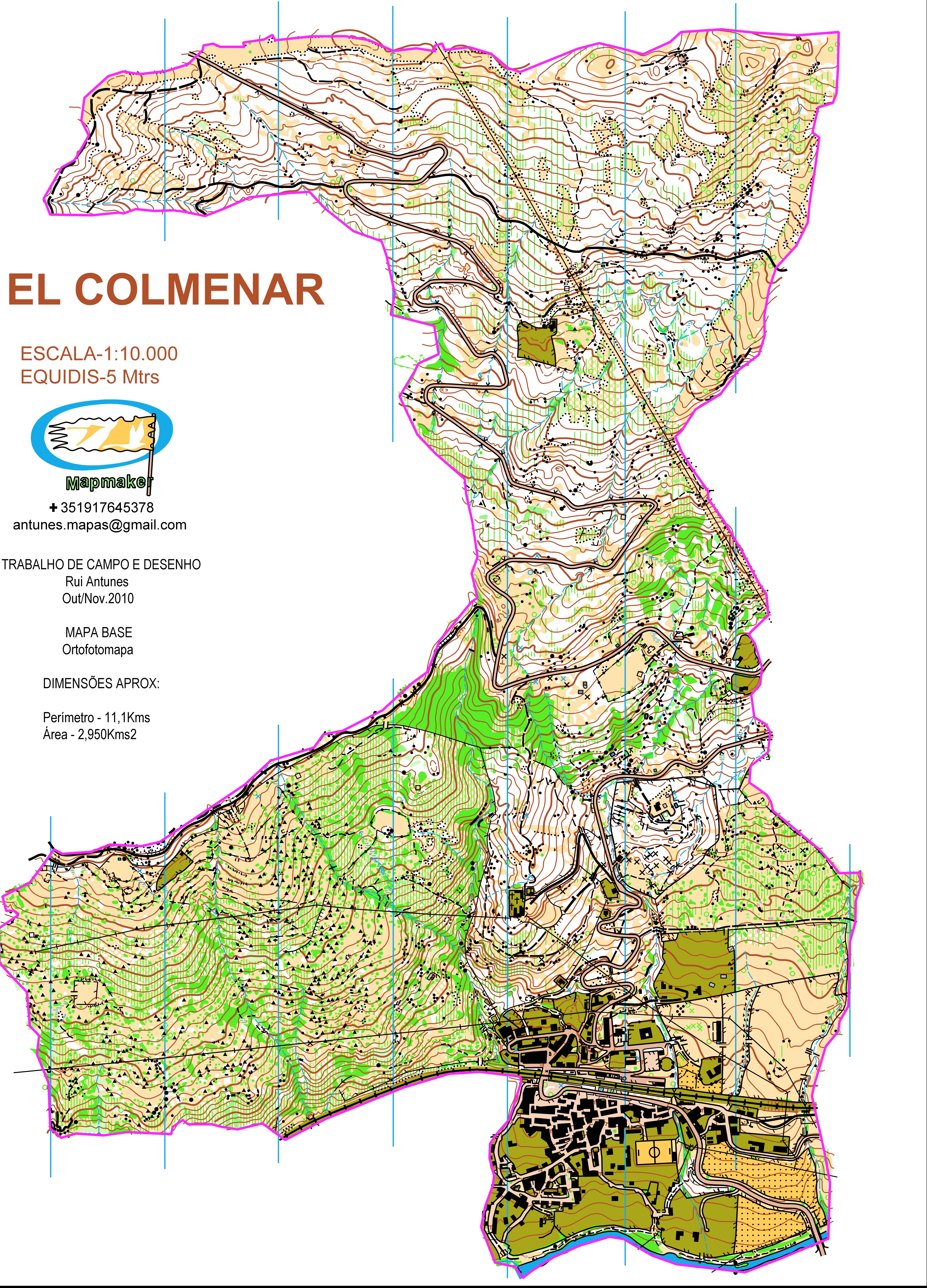 (112) - Map  El Colmenar-Espanha Out/Nov 2010.