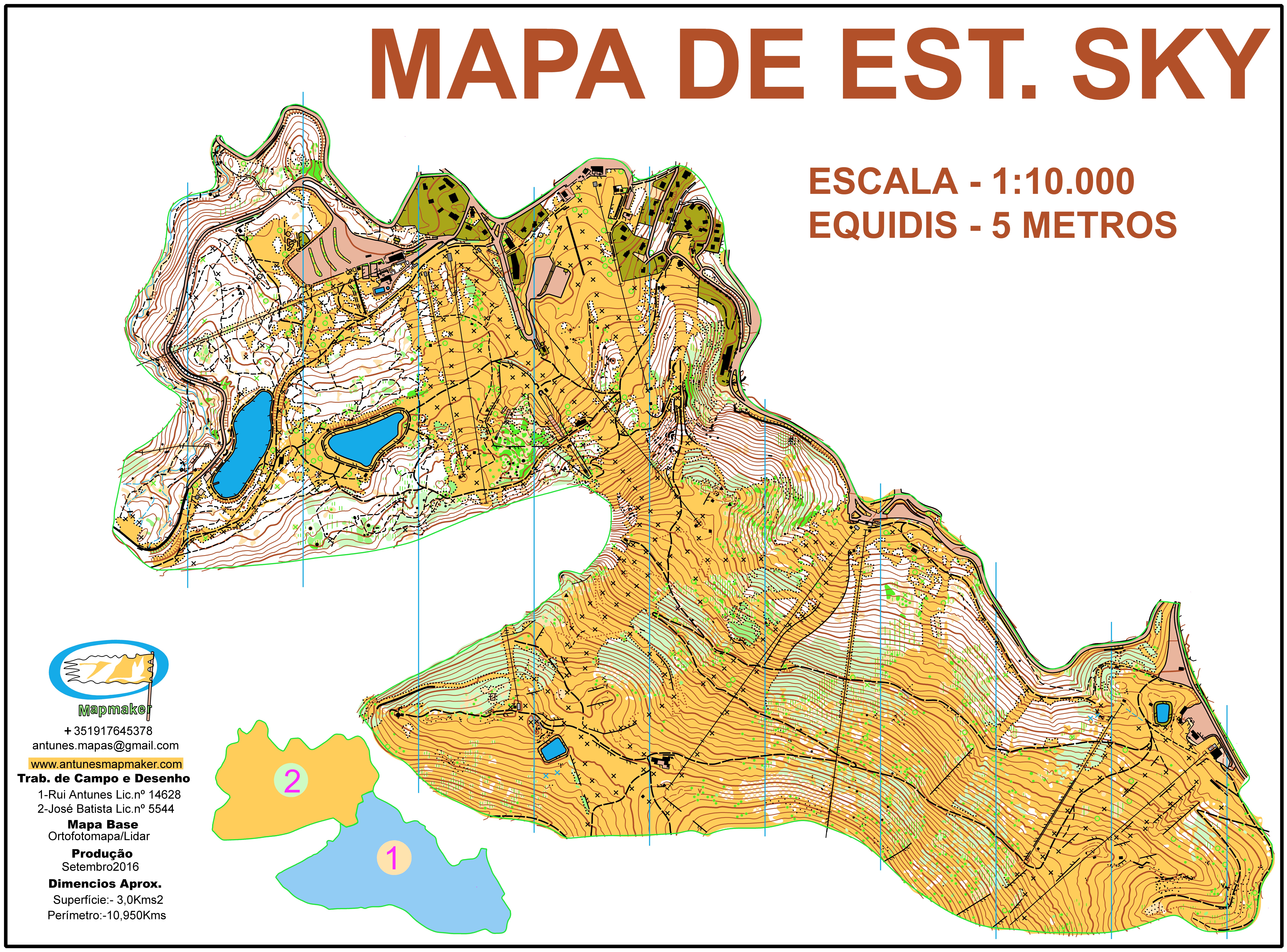 (199) - La Molina Map - Spain Spt2016
