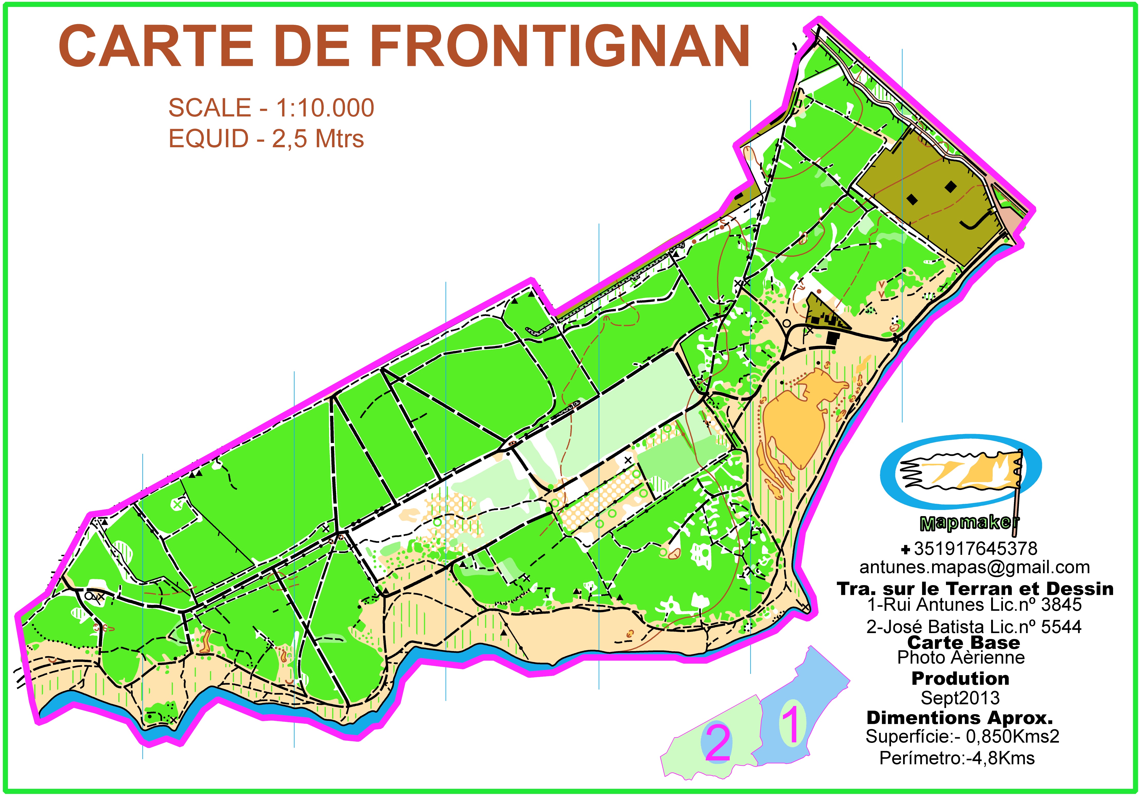 (156) - Frontignan Map - France Sept2013