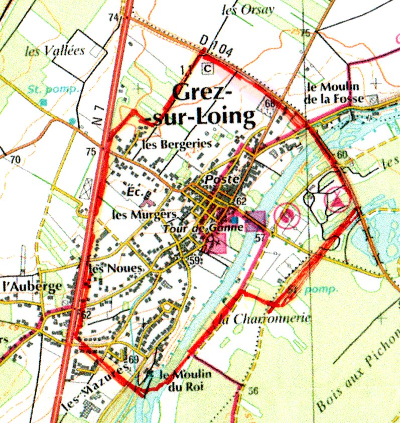 (116) - Grez sur Loing Map-France Mar2011.