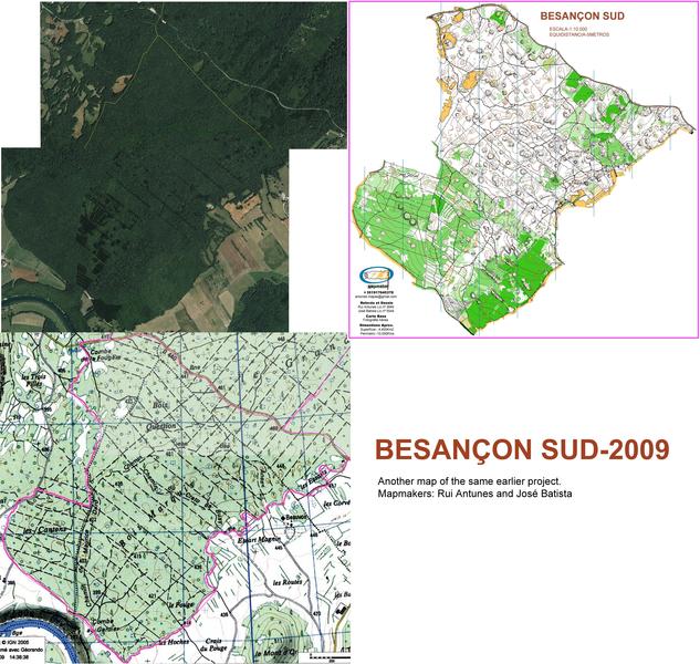 (95) - Map Besançon  Sud-France2009.