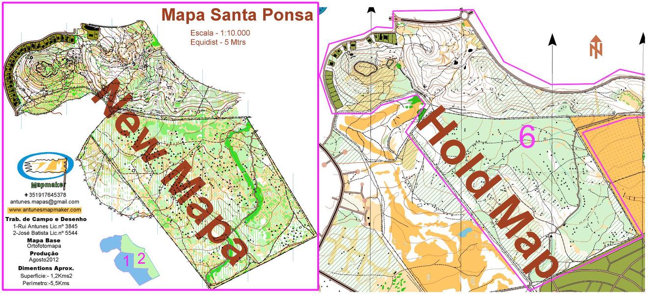 (141) - Santa Ponsa Map - Spain (Balearic Island)Aug2012
