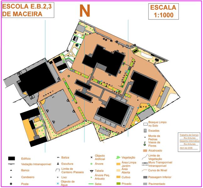 (43) Mapa da Escola Maceira-Portugal - 2006.