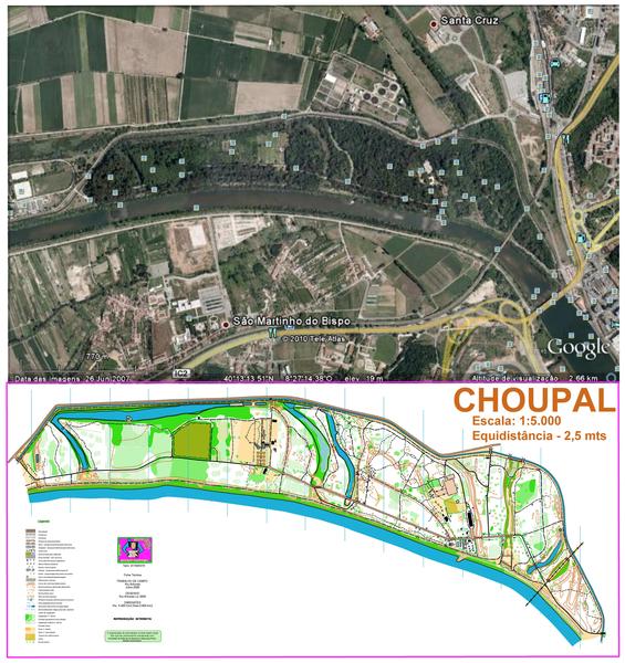 (44) Mapa do Choupal-Portugal - 2006.