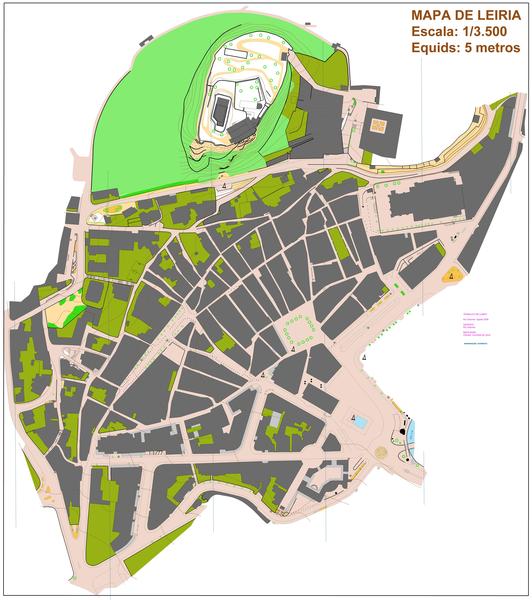 (54) Mapa de Leiria Sprint-Portugal - 2006.