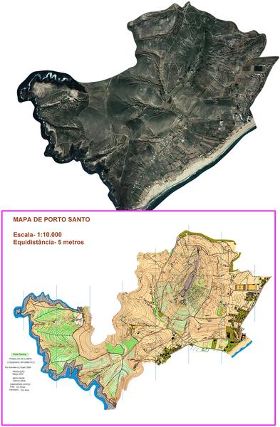 (59) Mapa de Porto santo-Portugal - 2007