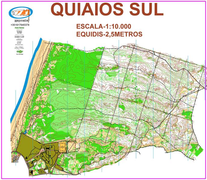 (70) Mapa de Quiaios Sul-Portugal - April 2008.