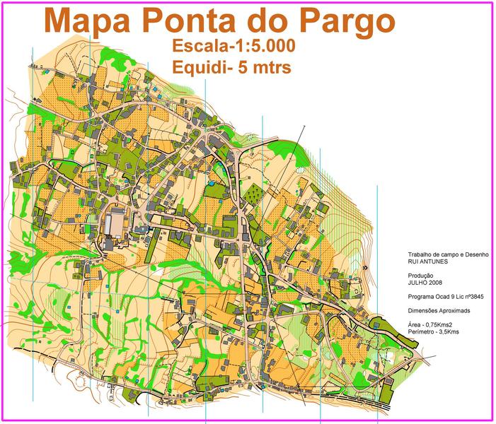(74) Mapa da Ponta do Pargo-Madeira/Portugal-2008.
