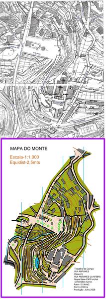 (75) Mapa do Monte-Madeira/Portugal-2008. Sprint Map.