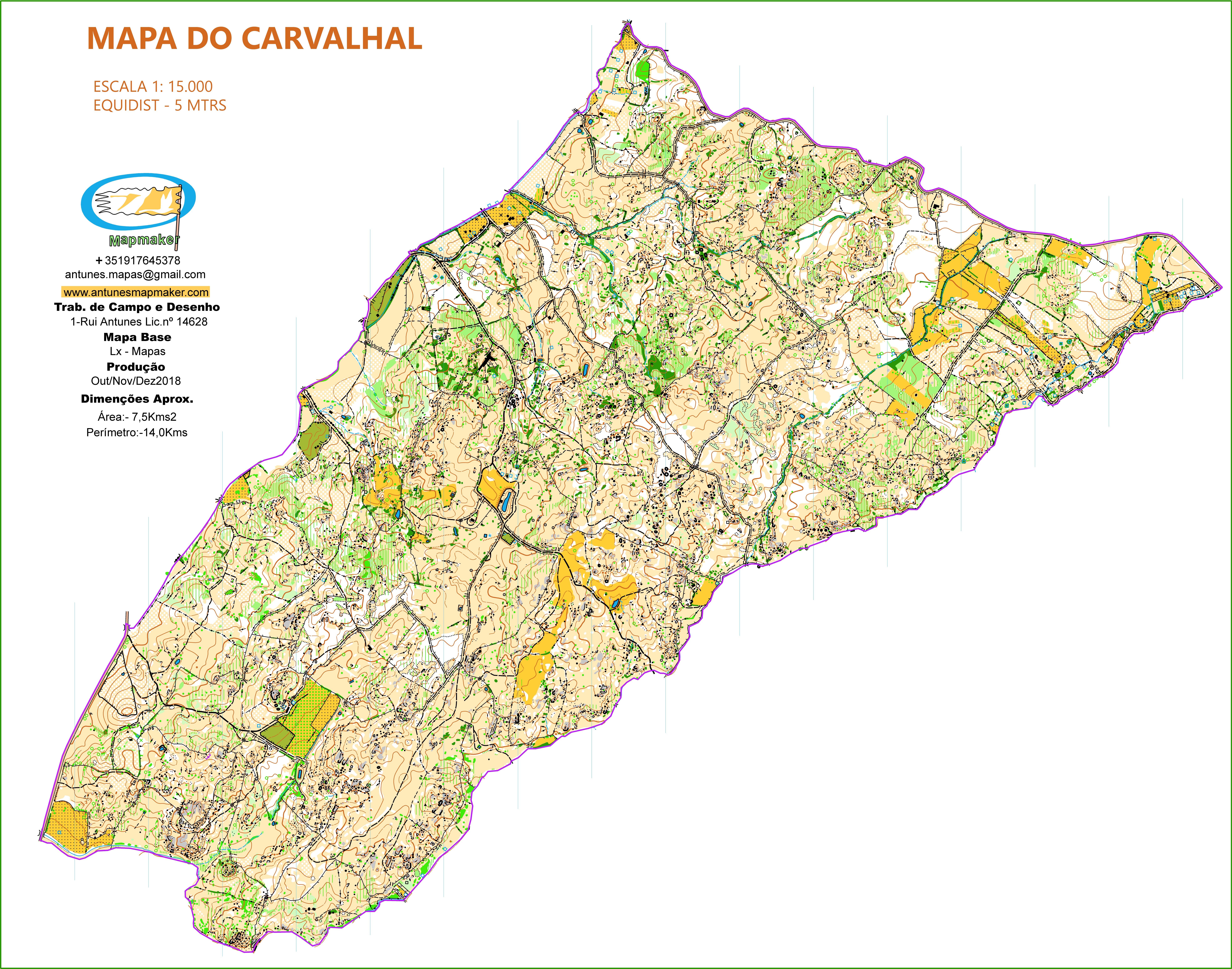 (227) Map Carvalhal2019 - Portugal-Oct / Nov / DECZ 2018