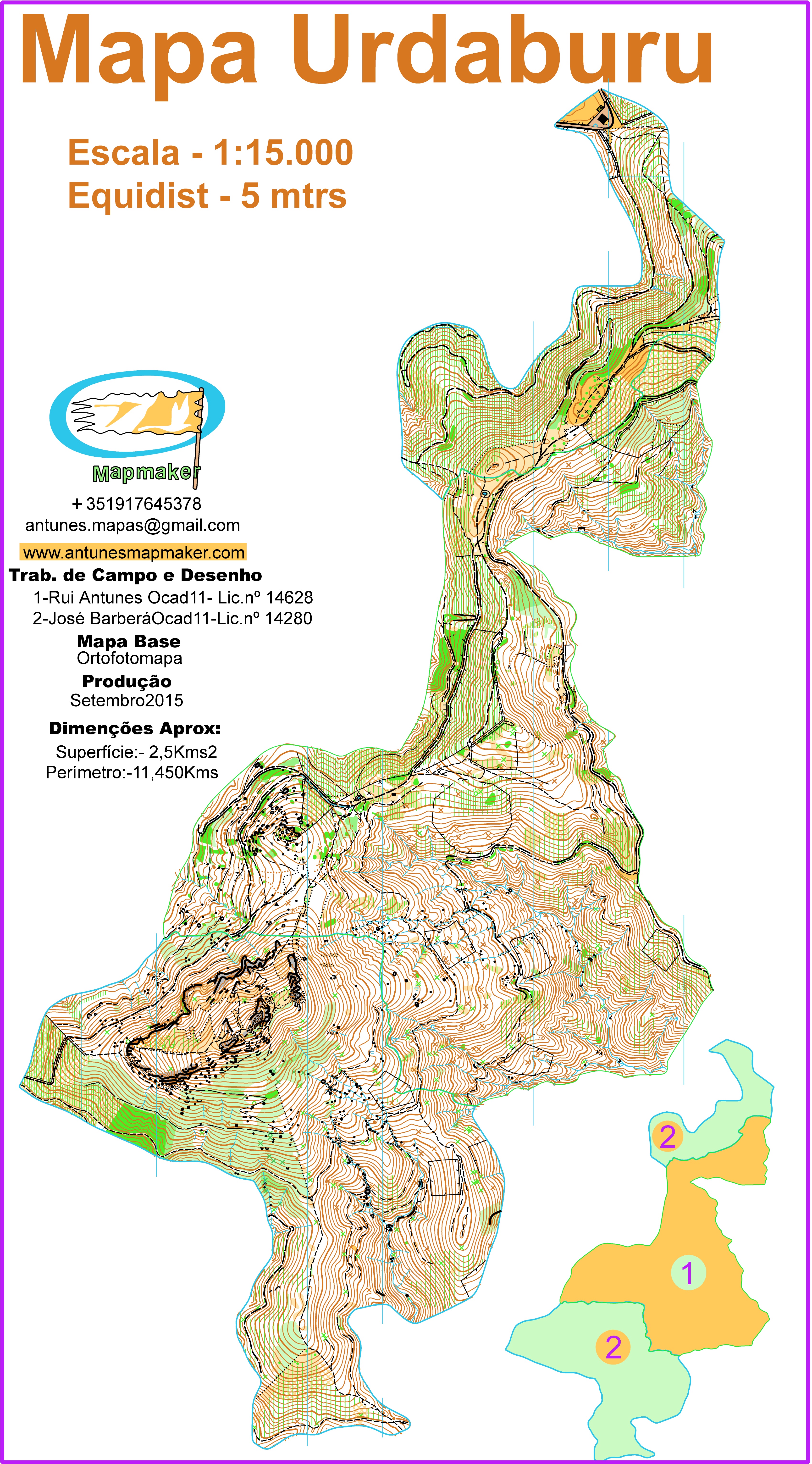 (185) - Map of Urdarubu-Spain SET2015