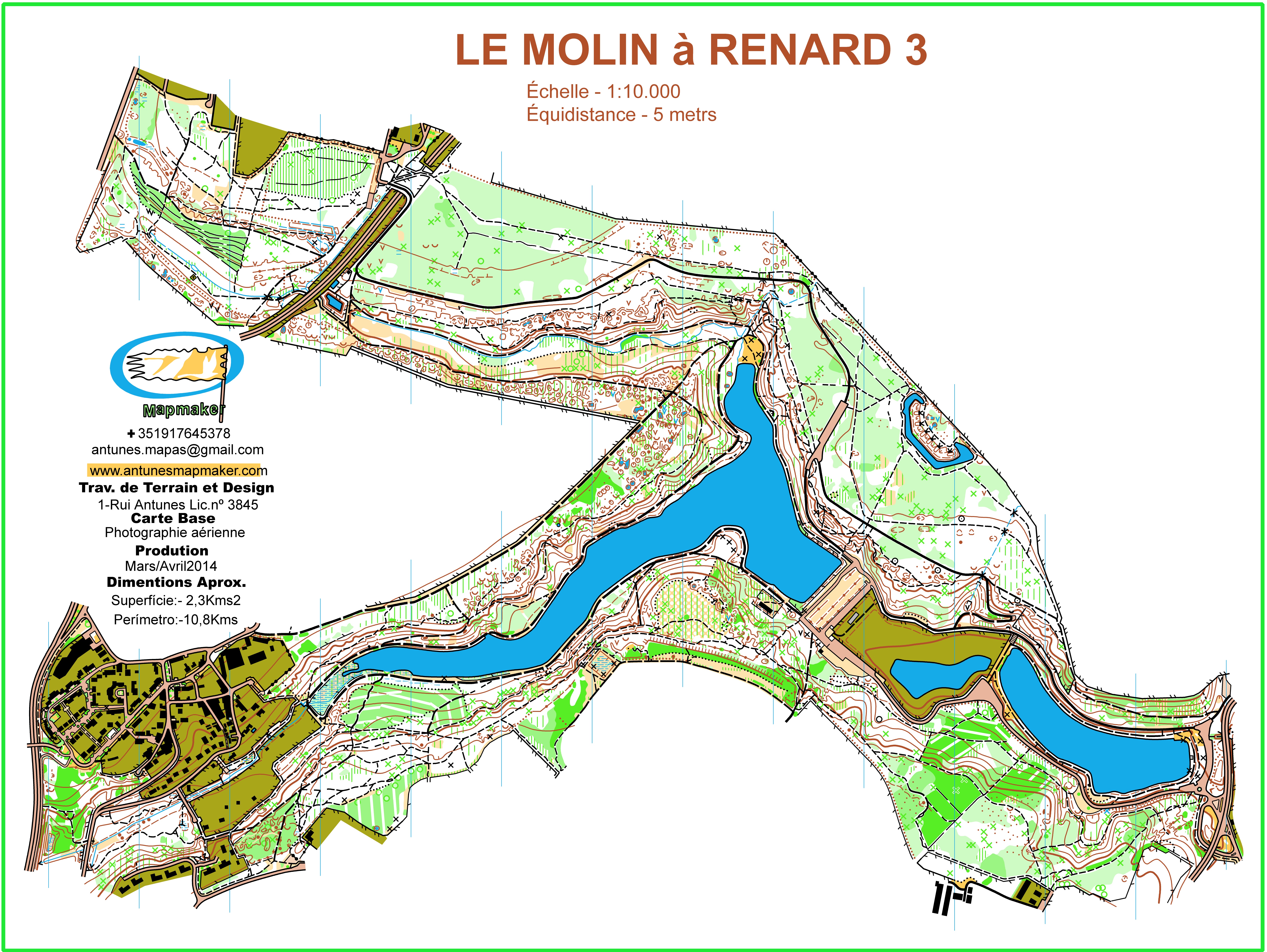 (161) - Le Moulin à Renard Map - FranceMars2014
