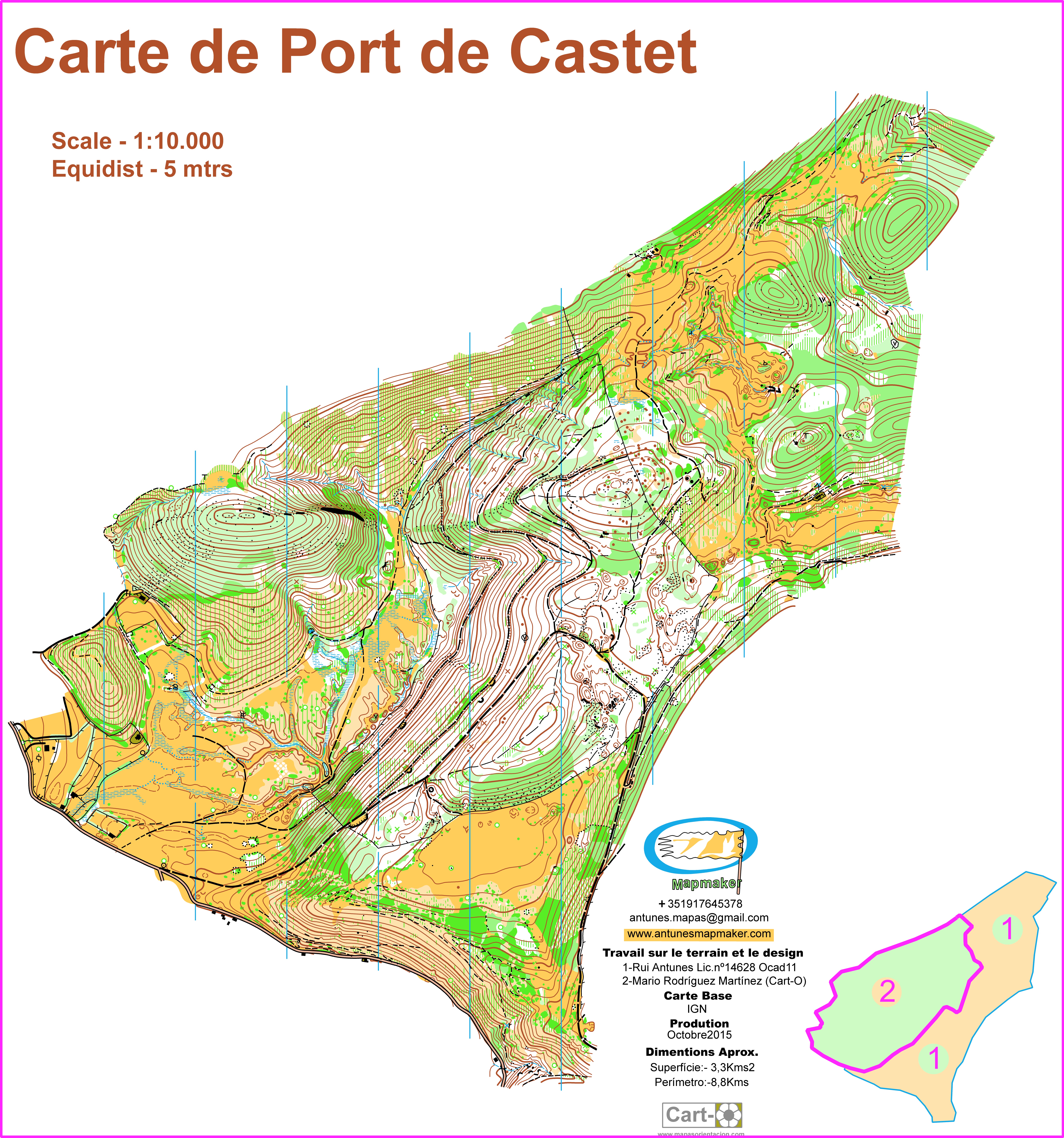 (186) -Port Castet Map-FranceOCT2015