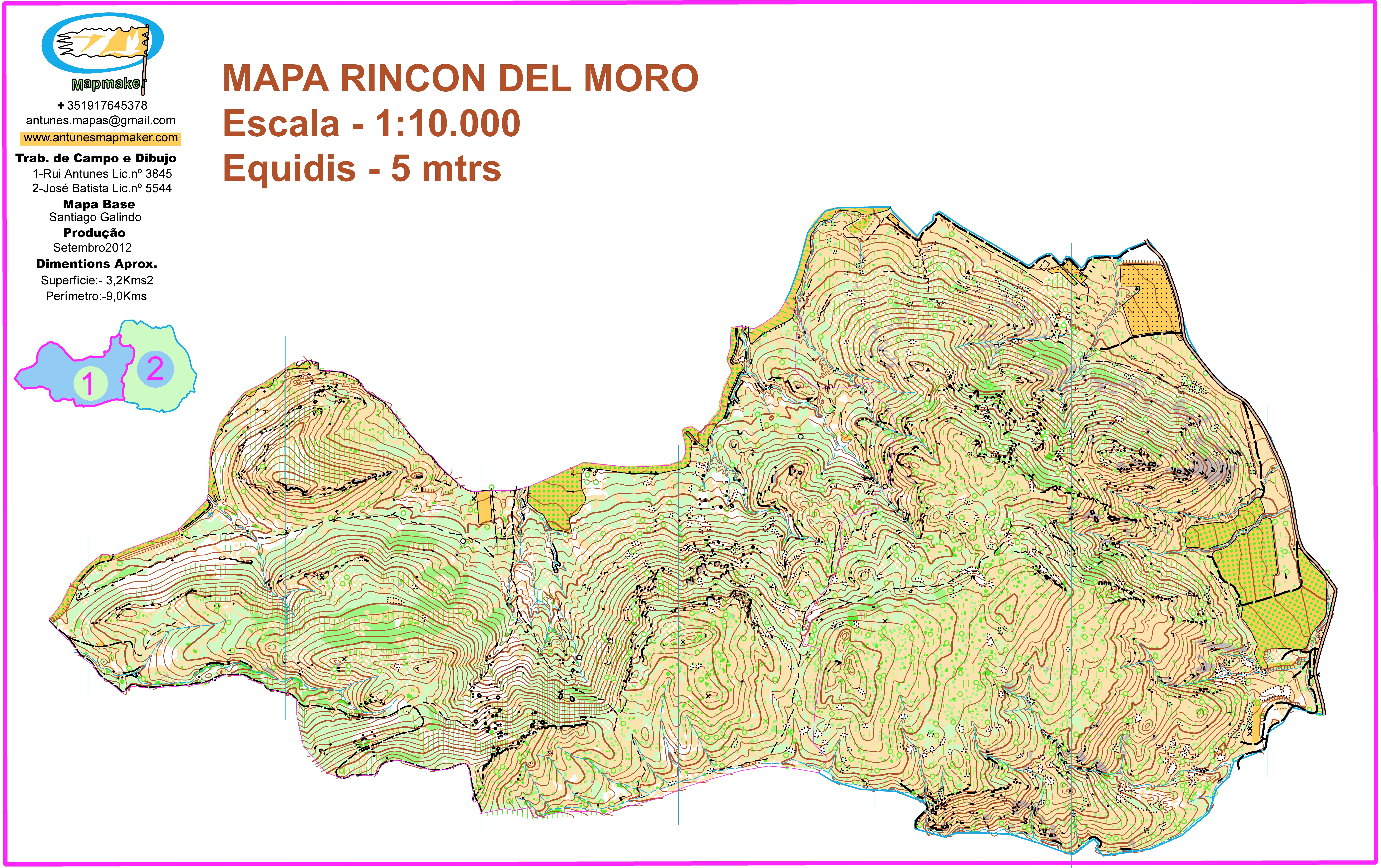 (143) - Rincon del Moro Map - SpainSpt2012