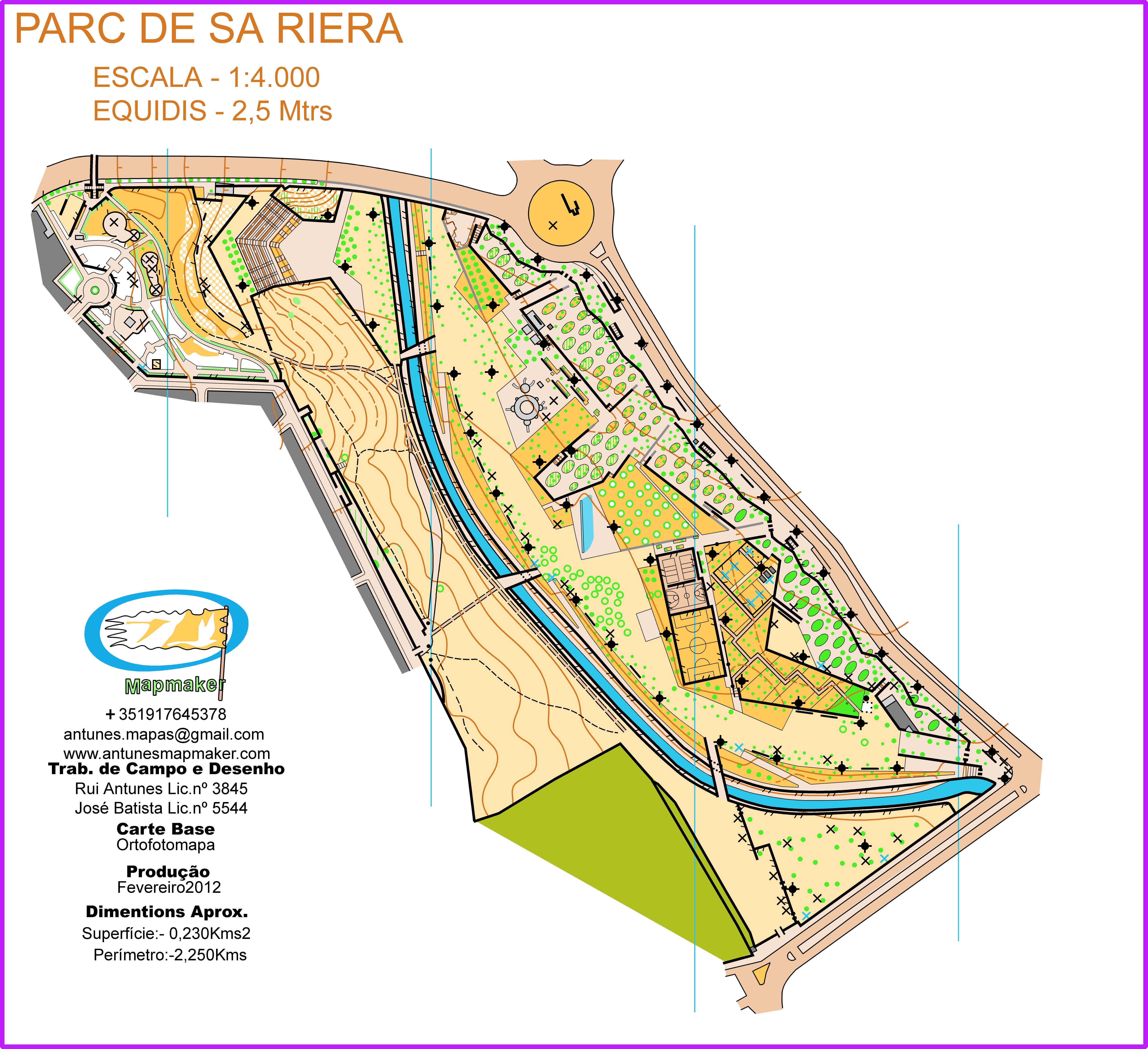 (131) - Parc de sa Riera Map-Balearic Island/Spain/Jan2012