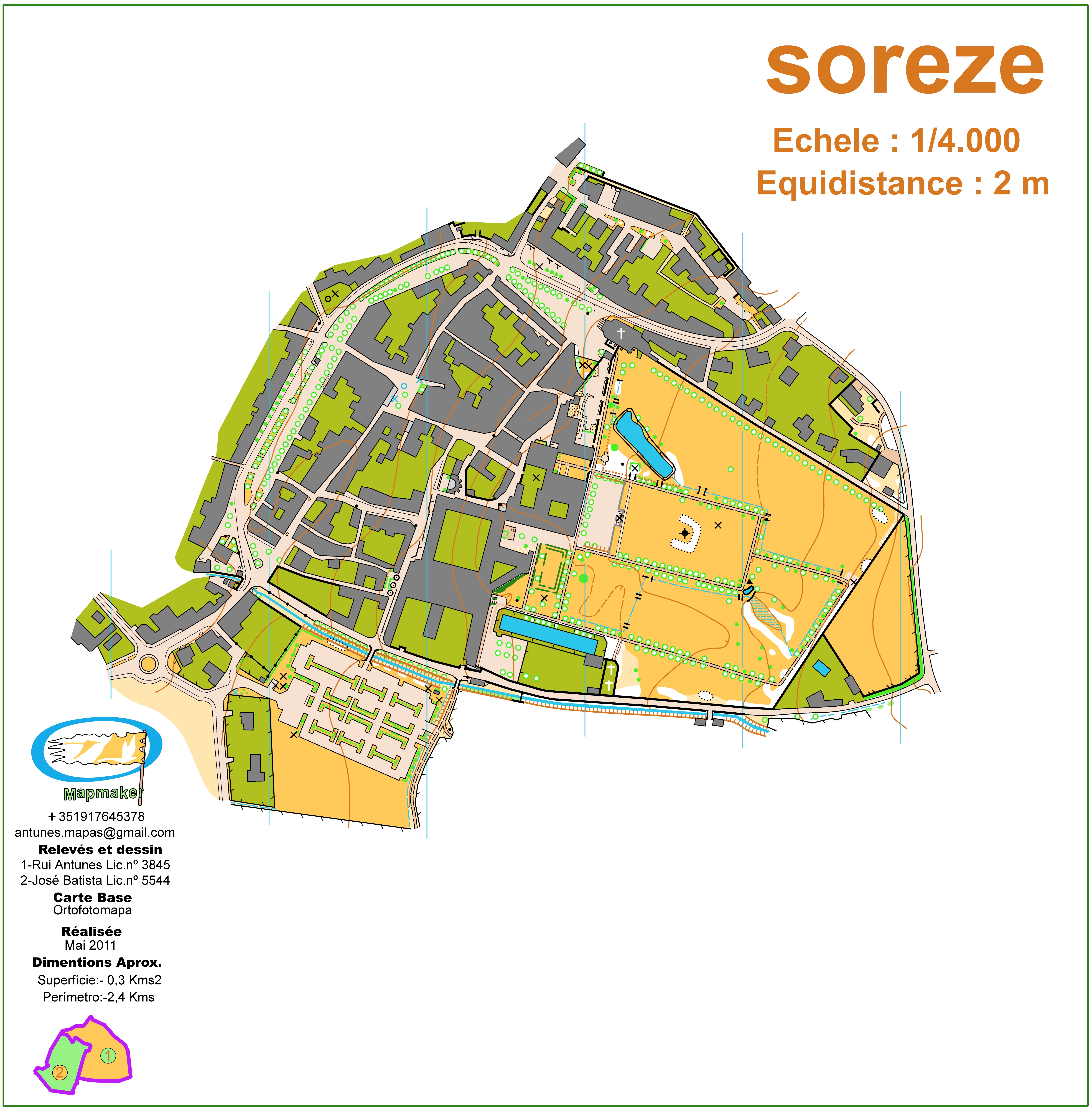 (122) - Soreze Map - FranceMay2011