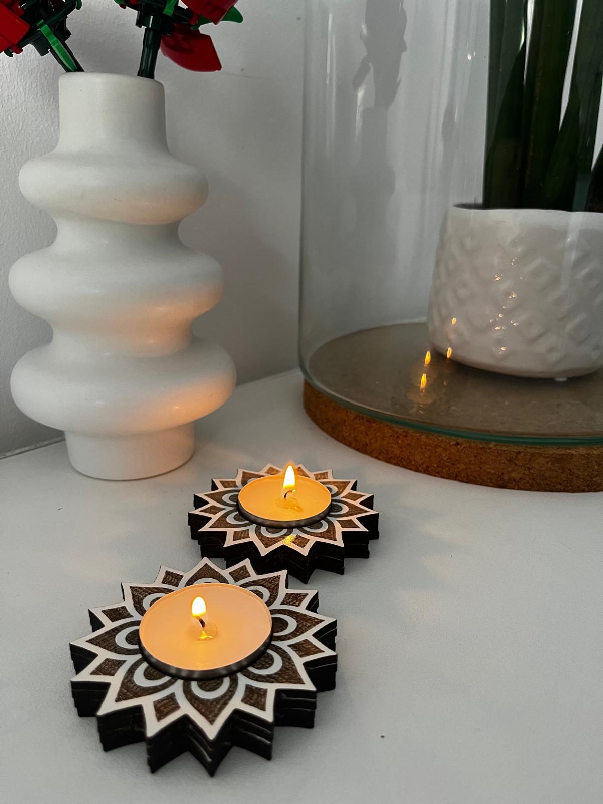 Suporte para Velas Mandala