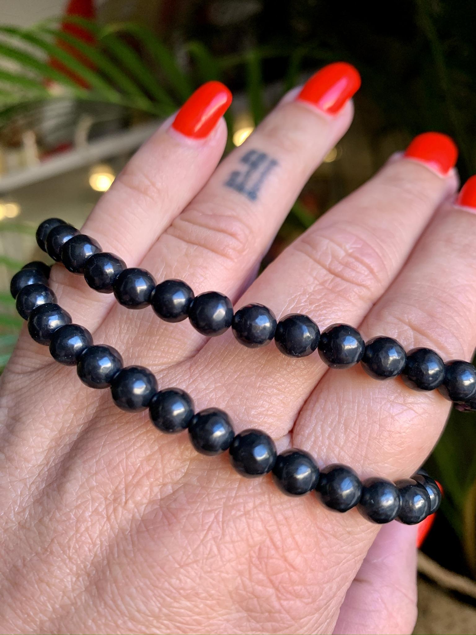 Pulseira Shungite 6 mm 