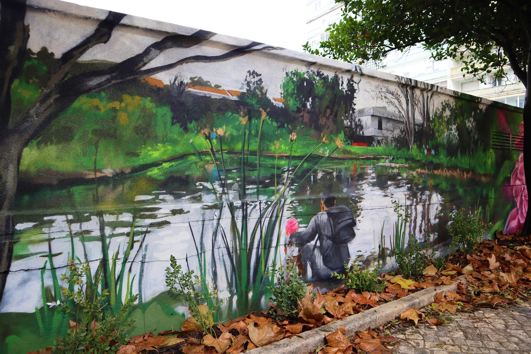 Ribeiro Telles eternizado por Styler num mural em Lisboa